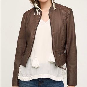 Anthropologie Hei Hei Dara Vegan Leather Jacket